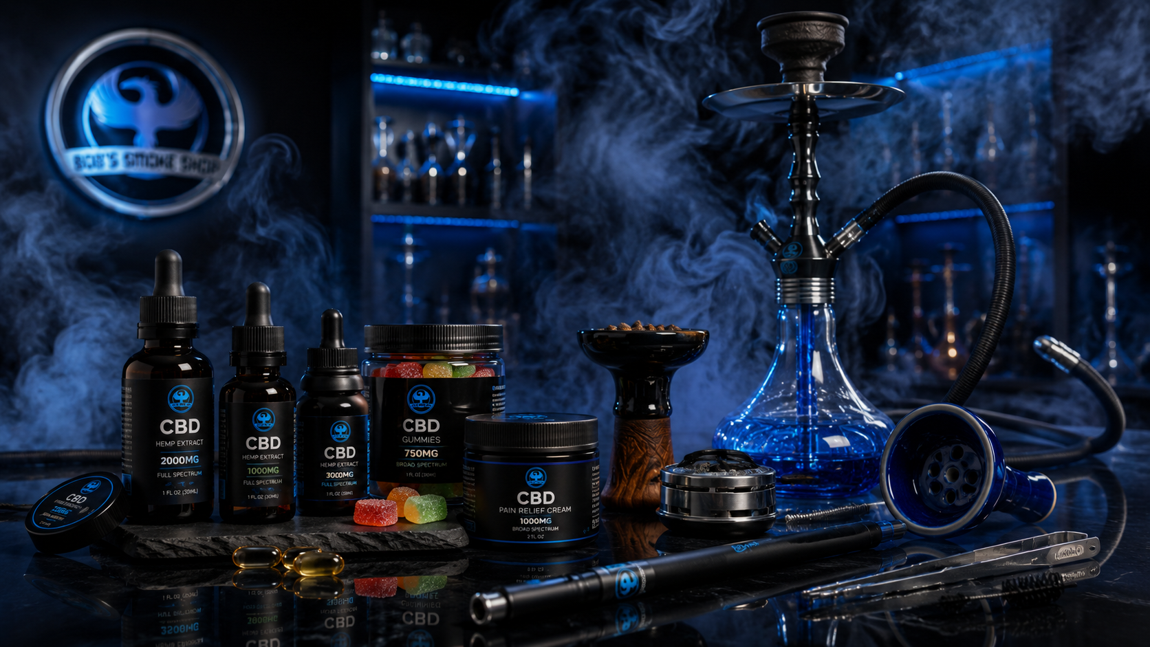 CBD and hookah products